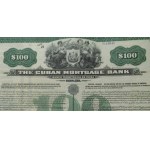 1913. THE CUBA LAND BANK - UNPAID. THE CUBA MORTAGE BANK - BANCO TERROTORIAL DE CUBA. 100 DOLLARS IN GOLD.