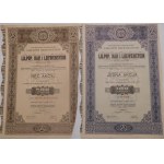 1937. LILPOP, RAU AND LOEWENSTEIN 100 AND 500 ZL.