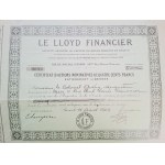 1924. financial-insurance LLOYD No. 0009. le Lloyd Financier.