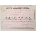 1844. PASSAGE VERDEAU IN PARIS - A SHOPPING MALL FROM THE TIME OF CHOPIN. Societe du Passage Verdeau.