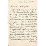 1905 [FOCH FERDYNAND MARSHAL OF FRANCE AND POLAND - LETTER TO DOUGLAS HAIG] Paris le 4.12.05 Mon cher Douglas (...).