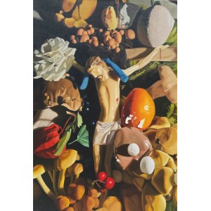 Michal Rostkowski, Christ in Mushrooms, 2025