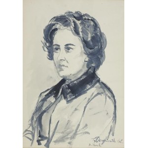 Tadeusz Dominik, Portrait of Zofia Jordanowska, 1962