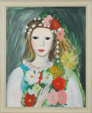 Młoda Dziewczyna z Girlandą Kwiatów - insp. Marie Laurencin, wyk. Franciszek Taborski