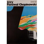 designed by Jan Jaromir ALEKSIUN (b. 1940), XXV Chopin Festival, Duszniki Zdrój 9-16 VIII 1970
