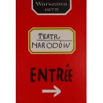 proj. Henryk TOMASZEWSKI (1914-2005), Entree (Introduction), National Theater, 1975