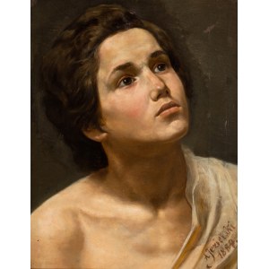 Antoni Jezierski (1859 - 1939), Portrait d'un jeune homme