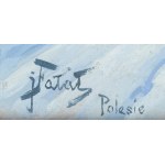 Julian Fałat (1853 - 1929), Zimowy pejzaż z Polesia