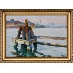 Soter Jaxa-Małachowski (1867 - 1952), View of the Dead Vistula River in Gdańsk.