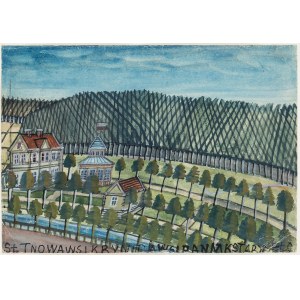 Nikifor Krynicki (1895 - 1968), Pijalnia wód mineralnych w Słotwiny.