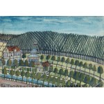 Nikifor Krynicki (1895 - 1968), Pijalnia wód mineralnych w Słotwiny.