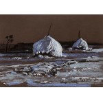 Victor Zin (1925 - 2007), "Stogi in Winter".