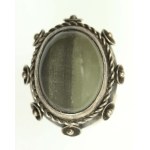 Grey agate ring, ORNO (114)