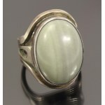 Grey agate ring, ORNO (125)