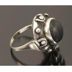 Ring with black stone, ORNO (138)