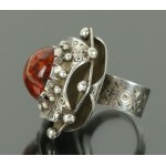 Large ring with amber, author