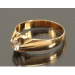 Zirconia ring, Rytosztuk. Gold (159)