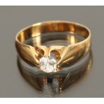 Zirconia ring, Rytosztuk. Gold (159)