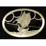 Brooch with nautical motif, 1940s Signed RSB (166)