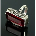Ring with red stone, ORNO (177)
