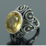 Ring with yellow stone, ORNO (188)