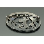 Brooch with Warsaw Mermaid, FS, Warsaw silver sample before 1963 (199)