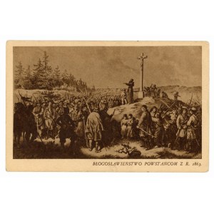 Patriotic postcard - January Uprising 1863 Blessing of the insurgents (171)