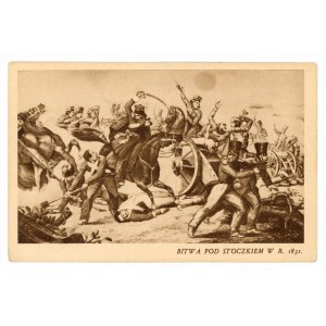 Patriotische Postkarte - Novemberaufstand 1831, Schlacht bei Stoczek (173)