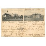 Jaworze / Ernsdorf k. Bielsko - Church, school and railway station (417)