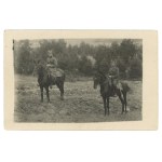 Two soldiers on horseback, Vilnius, circa 1920. (810)