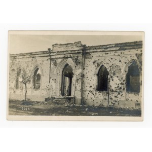 Świdnik - zniszczony budynek poczty, fot. F.J. Marik Prag, 1916 r. (woj. wołyńskie) (2172)