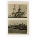 Tverdin - Church of the Dormition of the Blessed Virgin Mary, before and after destruction (2177)