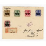 German occupation - "Postgebiet Ob. Ost" registered letter from Vilnius to Metz, Germany, 21.7.1916 (221)