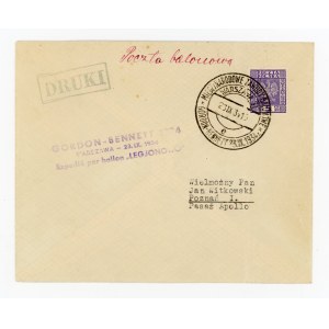 Letter from Legionowo balloon flight on the occasion of Gordon - Bennett Cup competition 1934 (229)
