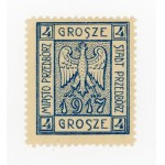 Przedbórz, first issue stamp 1917, in type 6, guarantee (248)
