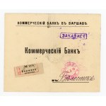 Registered letter from Warsaw to Bialystok, 1910 (257)