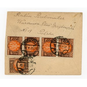 Letter from the rabbi of Warsaw to the rabbi of New York, 1923. Judaica (273)