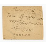 Letter from the rabbi of Warsaw to the rabbi of New York, 1923. Judaica (273)