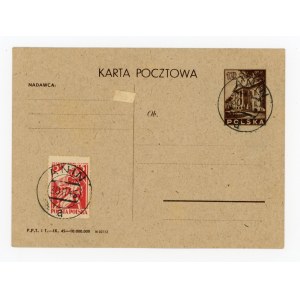 Anin 30.11.45, provisional stamp on card (285)