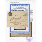 Kingdom of Poland 1860, envelope of a letter sent from Końskie to Antopol. Attestation and certificate (303)