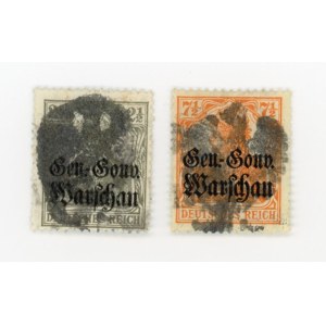 Konin, set of stamps with local overprint, 1918 Issue II. Guarantee (325)