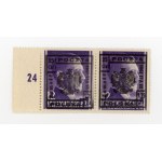 Zamosc, a pair of 25 gr+1.75 zl/12 gr stamps with local overprint with an edition of 920 pieces. Warranty (336)