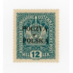 Cracow issue 1919, stamp for 12 hal. overprinted with first form. Guarantee (349)