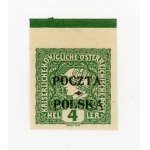 Cracow issue 1919, stamp for 4 h. with overprint of form IIC from item 3. Guarantee (643)