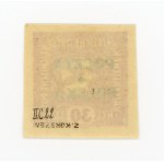 Cracow issue 1919, stamp for 30 h. with overprint of form IIC from item 22. Guarantee (646)