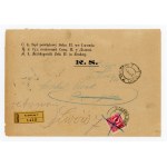 Recommended court letter from Lviv to Rzesna Polska 1912, with contents (635)