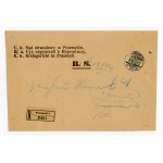 Recommended local court letter from Przemyśl 1919, with contents (637)