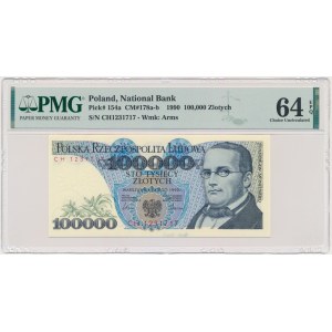 100.000 złotych 1990 - CH - PMG 64 EPQ - RZADKIE