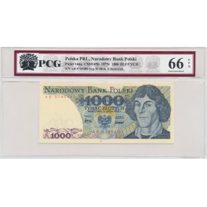 1.000 złotych 1975 - AB - PCG 66 EPQ - RZADKIE