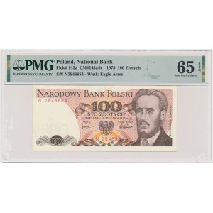 100 złotych 1975 - N - PMG 65 EPQ - RZADKIE